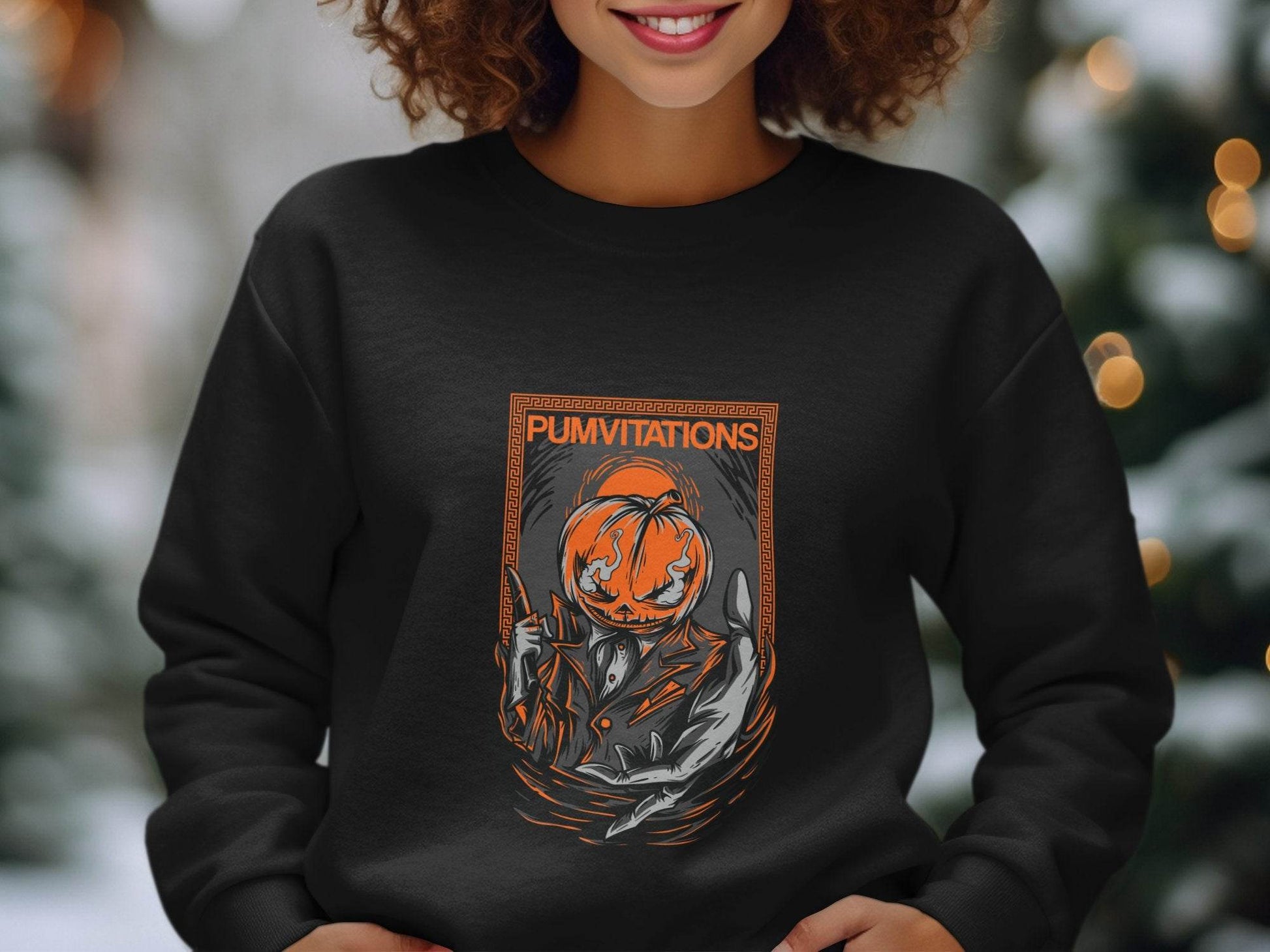 Pumvitations Design for Halloween Pumpkin Man Hoodie - Design & Vybe