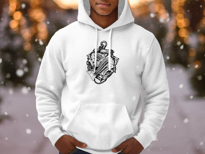 Fishing Inspired Nautical Graphic Hoodie - Design & Vybe