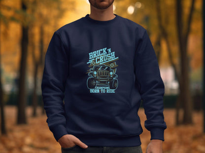 Brick n Crush Champions Born to Ride Graphic Hoodie - Design & Vybe