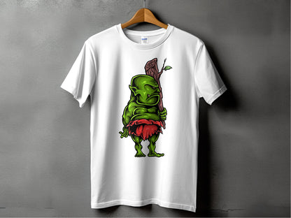 Green Cartoon Character with Red Shorts T-shirt product