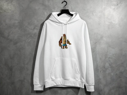 Fierce Gorilla with Guns Graphic Printed Hoodie - Design & Vybe