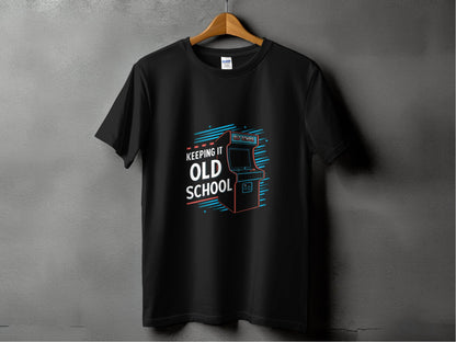 Keeping It Old School Vintage Arcade Game Machine T-Shirt - Design & Vybe