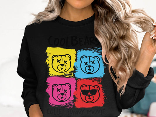 CoolBears Collet Funny Movie Graphics Sweater - Design & Vybe