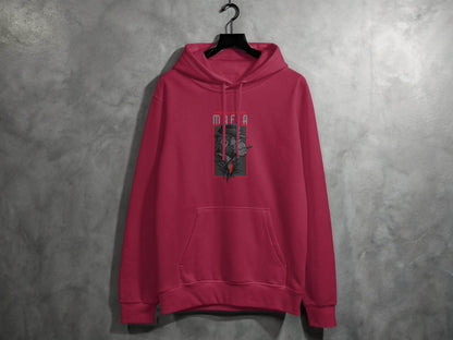 Gorilla Mafia with a Hat and Red Tie Graphic Hoodie - Design & Vybe