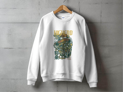 High End Steampunk Design With Future Inscription Sweater - Design & Vybe