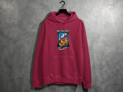 Wildlife Escape Deer Graphic Hoodie - Design & Vybe