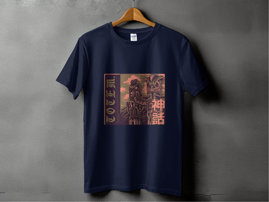 Be Yourself Japanese Totem Poles Graphic Design T-Shirt - Design & Vybe