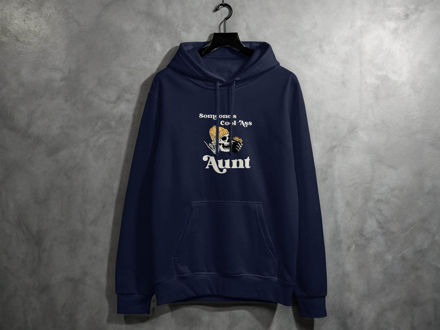 Someone's Cool-Ass Aunt Skeleton Coffee Lover Hoodie - Design & Vybe
