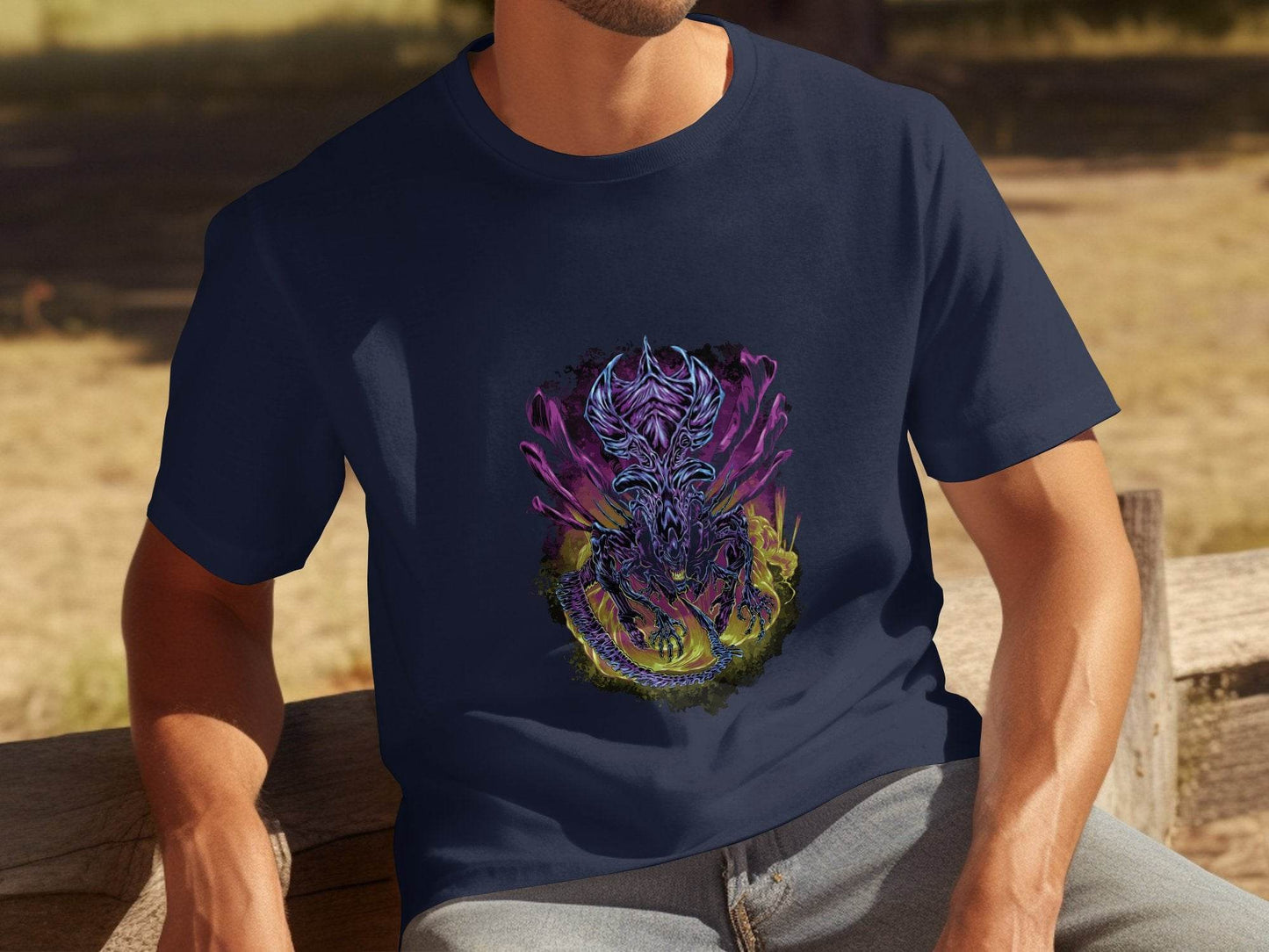 The Queen Xenomorph Art Monster Illustration T-Shirt - Design & Vybe