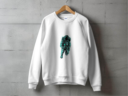 Astronaut with Ice Cream Graphics Cool Print For Sweater - Design & Vybe