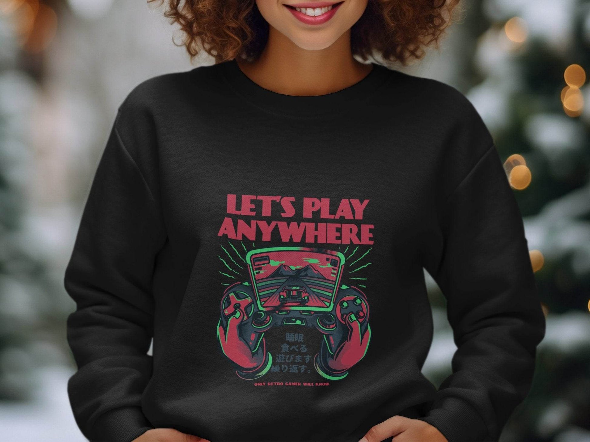 Let's Play Anywhere Retro Gamer Will Know It Sweater - Design & Vybe