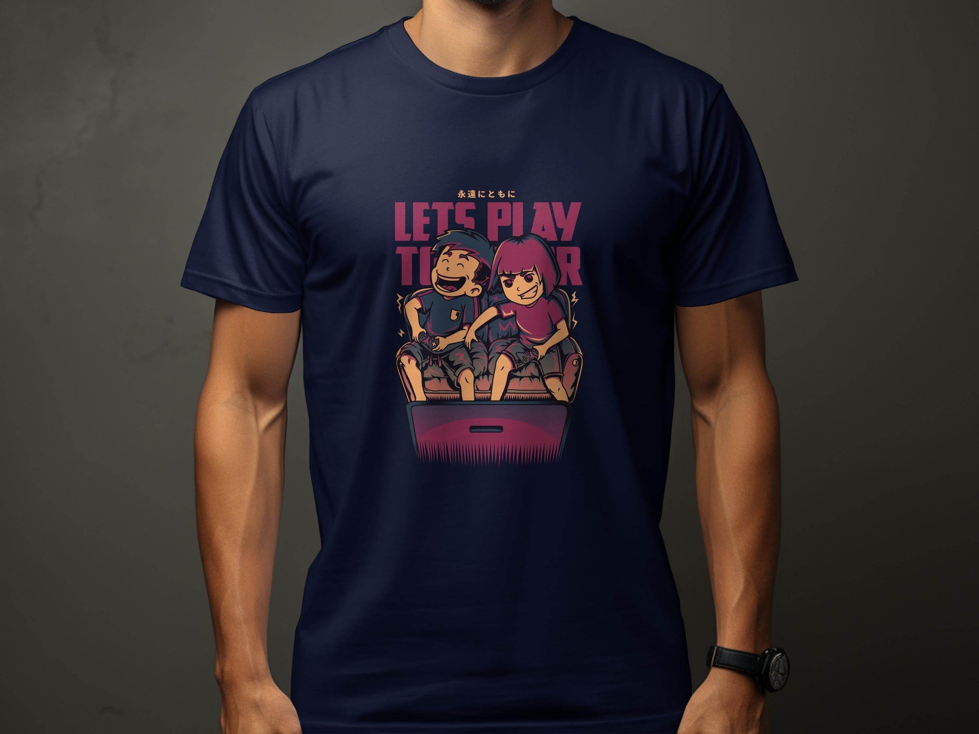 Lets Play Together Gaming Console Video Games T-Shirt - Design & Vybe