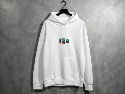 After Party Skeleton Resting in Coffin Graphic Hoodie - Design & Vybe