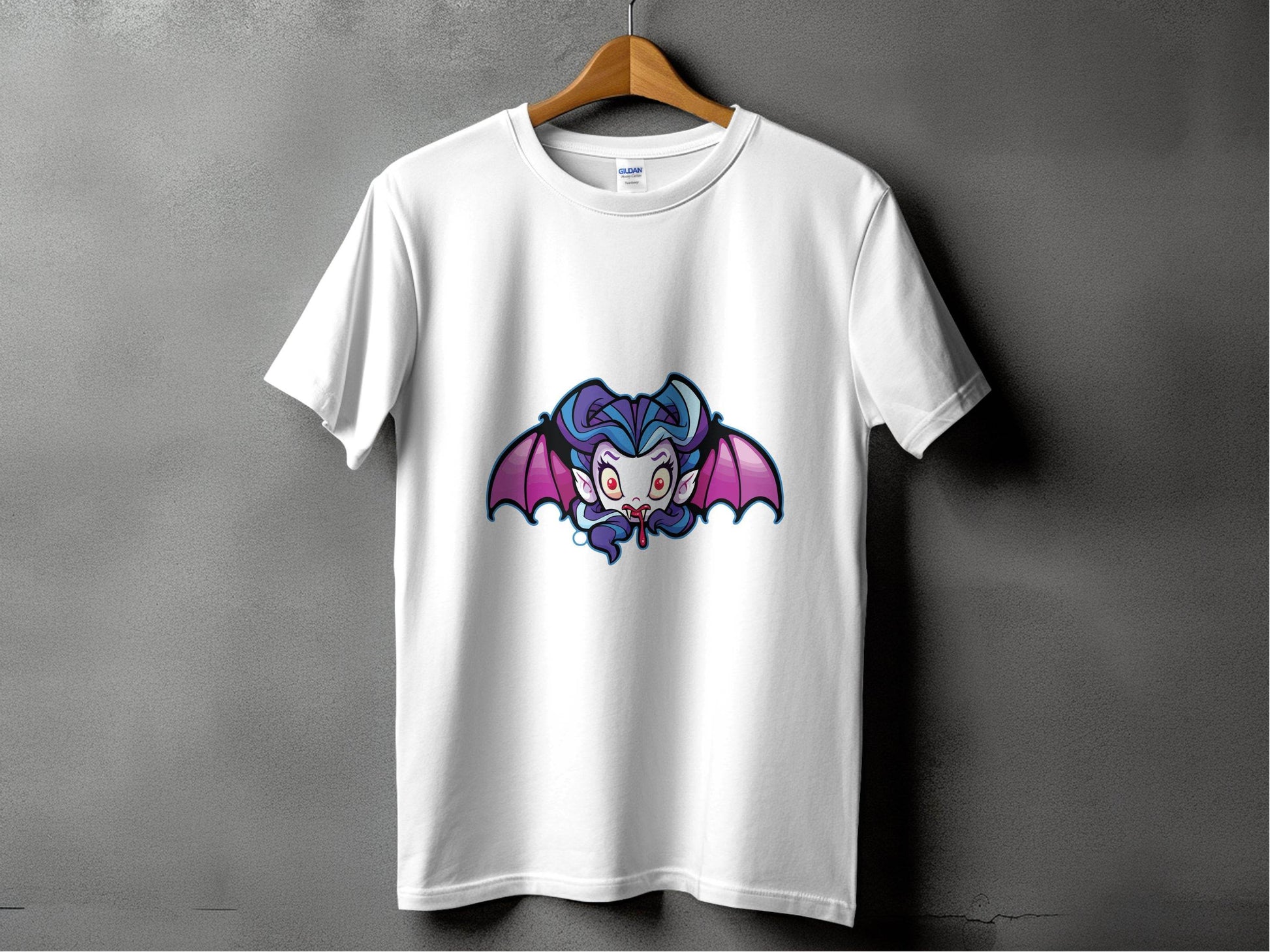 Cute Cartoon Vampire with Wings Graphic T-Shirt - Design & Vybe