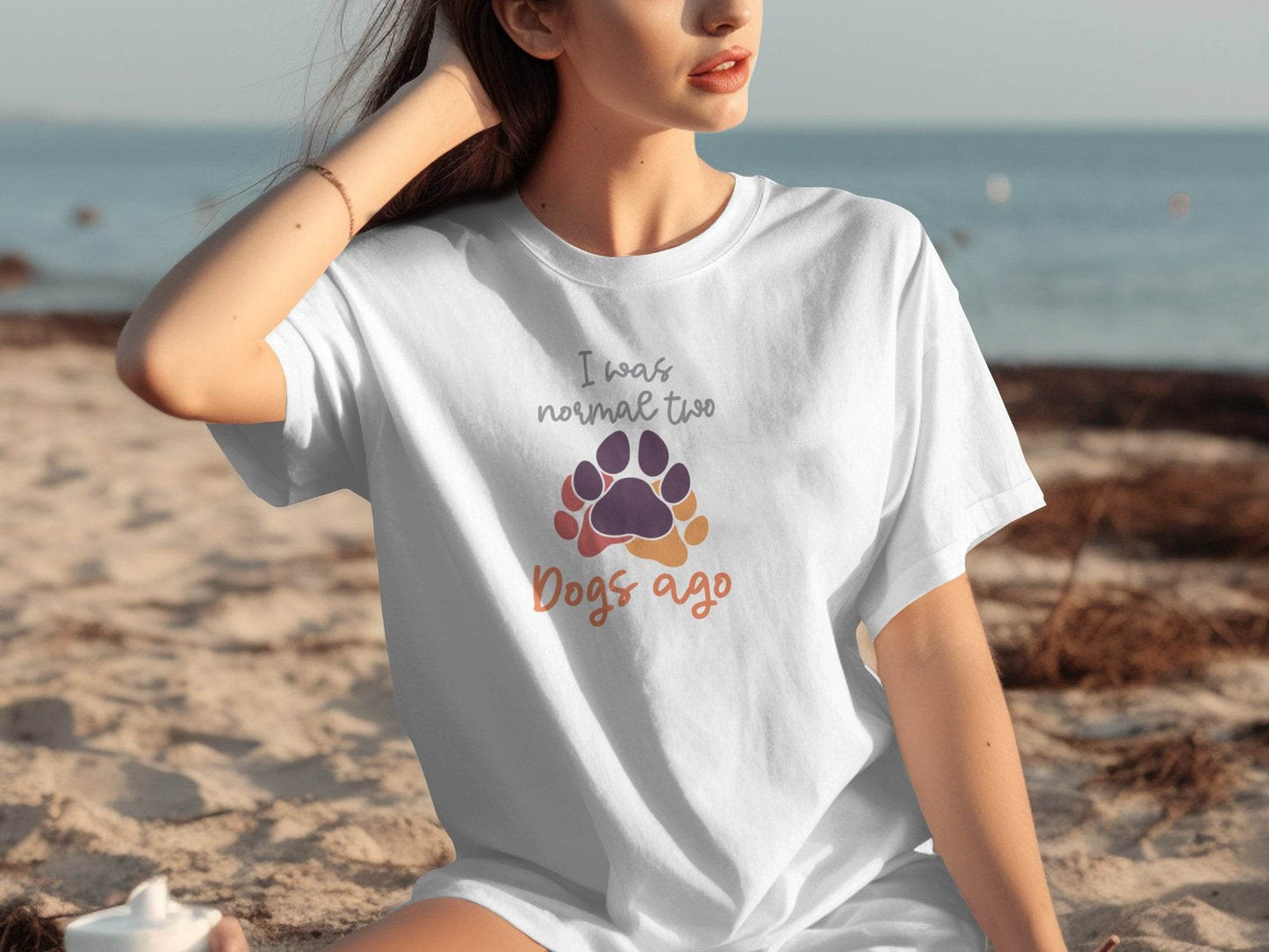 I Was Normal Two Dogs Ago Cute Design Graphic T-Shirt - Design & Vybe