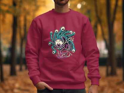 Eye Monster Colorful Fantasy Illustration Graphic Sweater - Design & Vybe