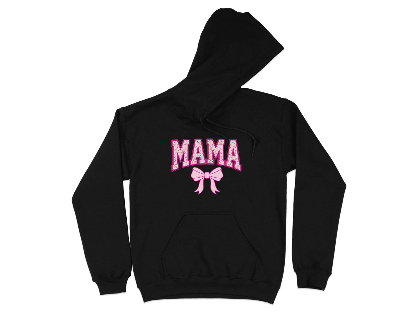 Floral Mama With Bow Graphic Design For Moms Hoodie - Design & Vybe