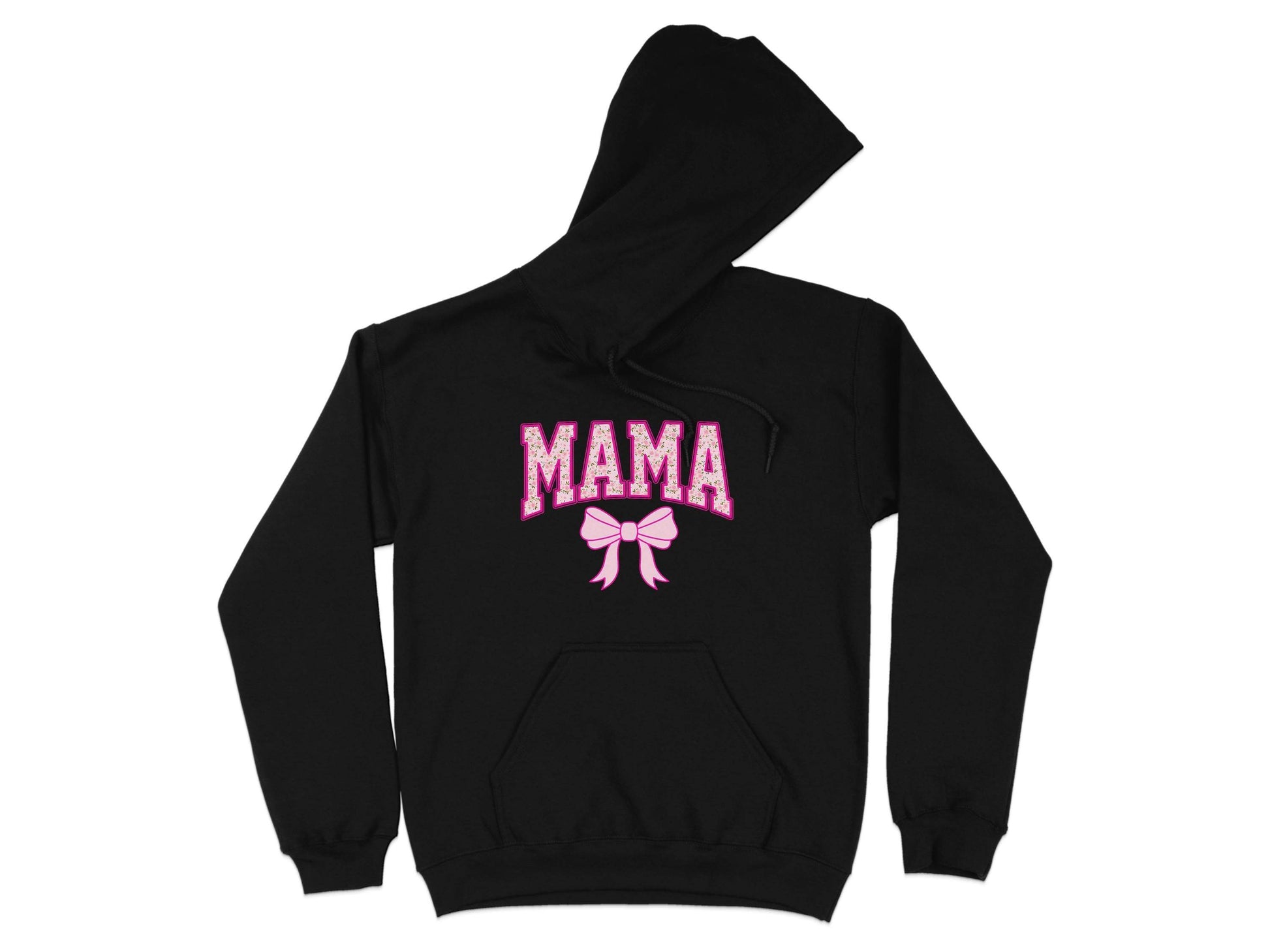 Floral Mama With Bow Graphic Design For Moms Hoodie - Design & Vybe