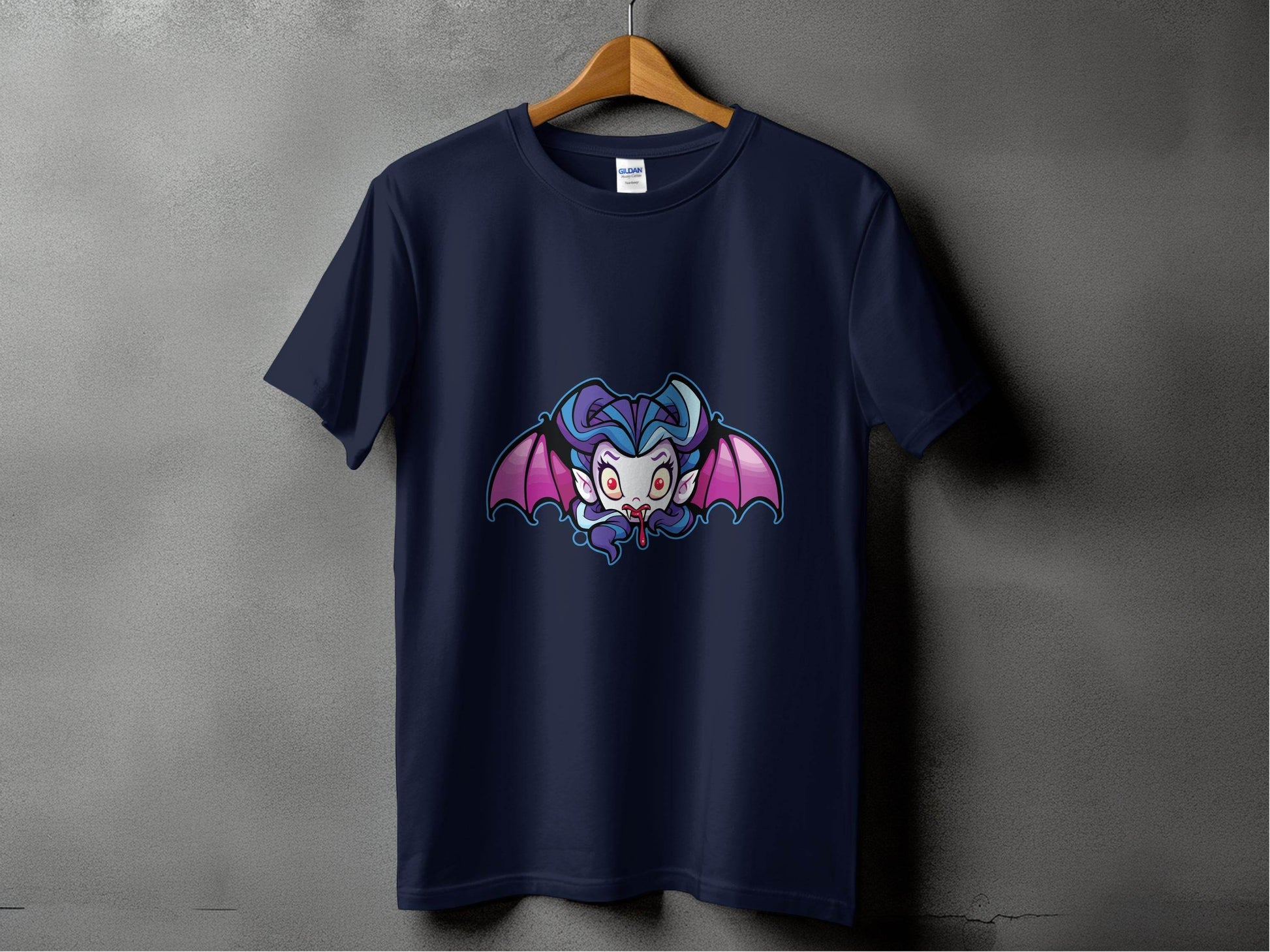 Cute Cartoon Vampire with Wings Graphic T-Shirt - Design & Vybe