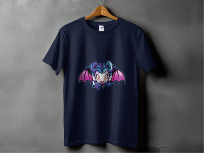 Cute Cartoon Vampire with Wings Graphic T-Shirt - Design & Vybe