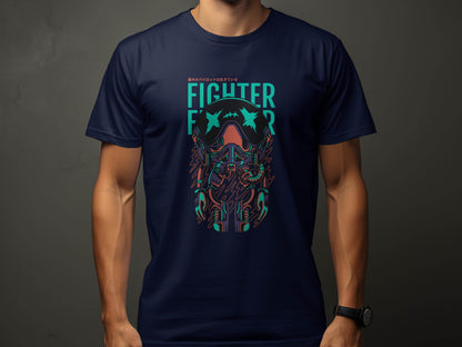 Retro Fighter Pilot Graphic SciFi Illustration T-Shirt - Design & Vybe
