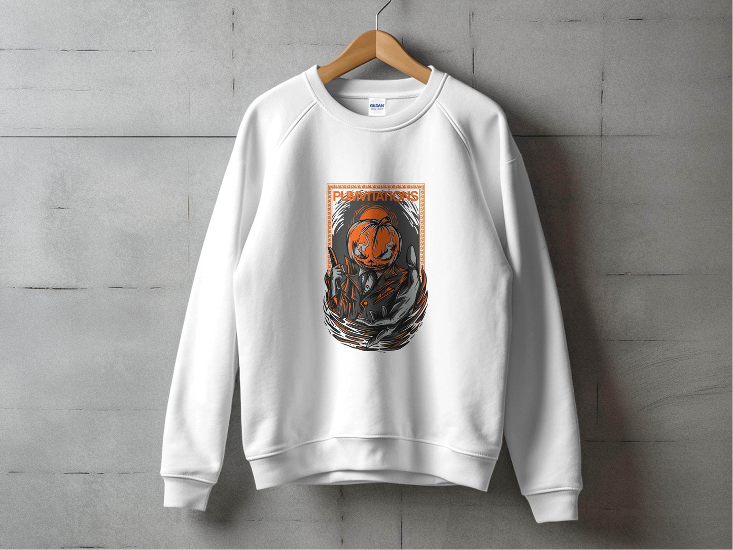 Pumvitations Design for Halloween Pumpkin Man Hoodie - Design & Vybe