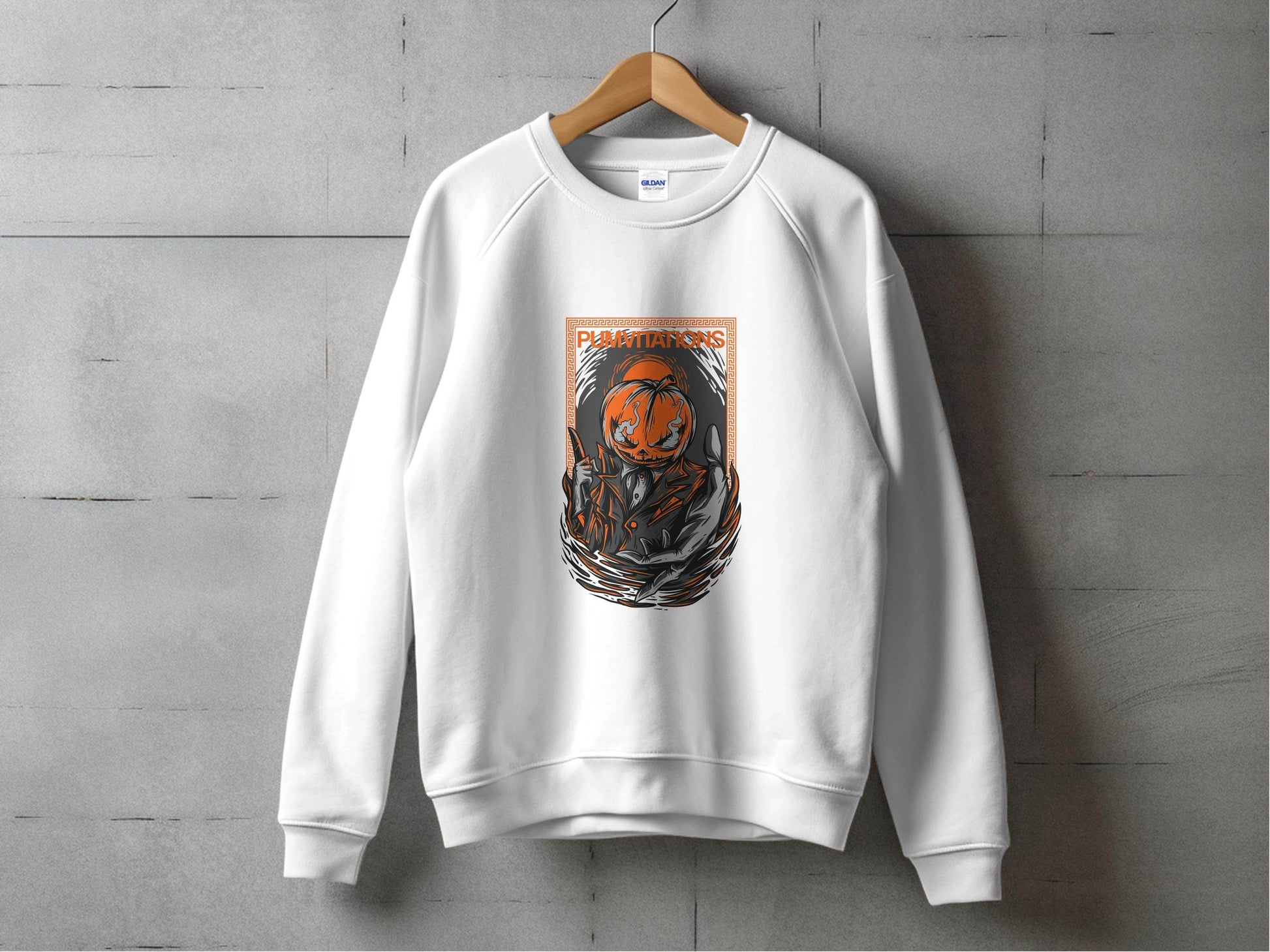 Pumvitations Design for Halloween Pumpkin Man Hoodie - Design & Vybe