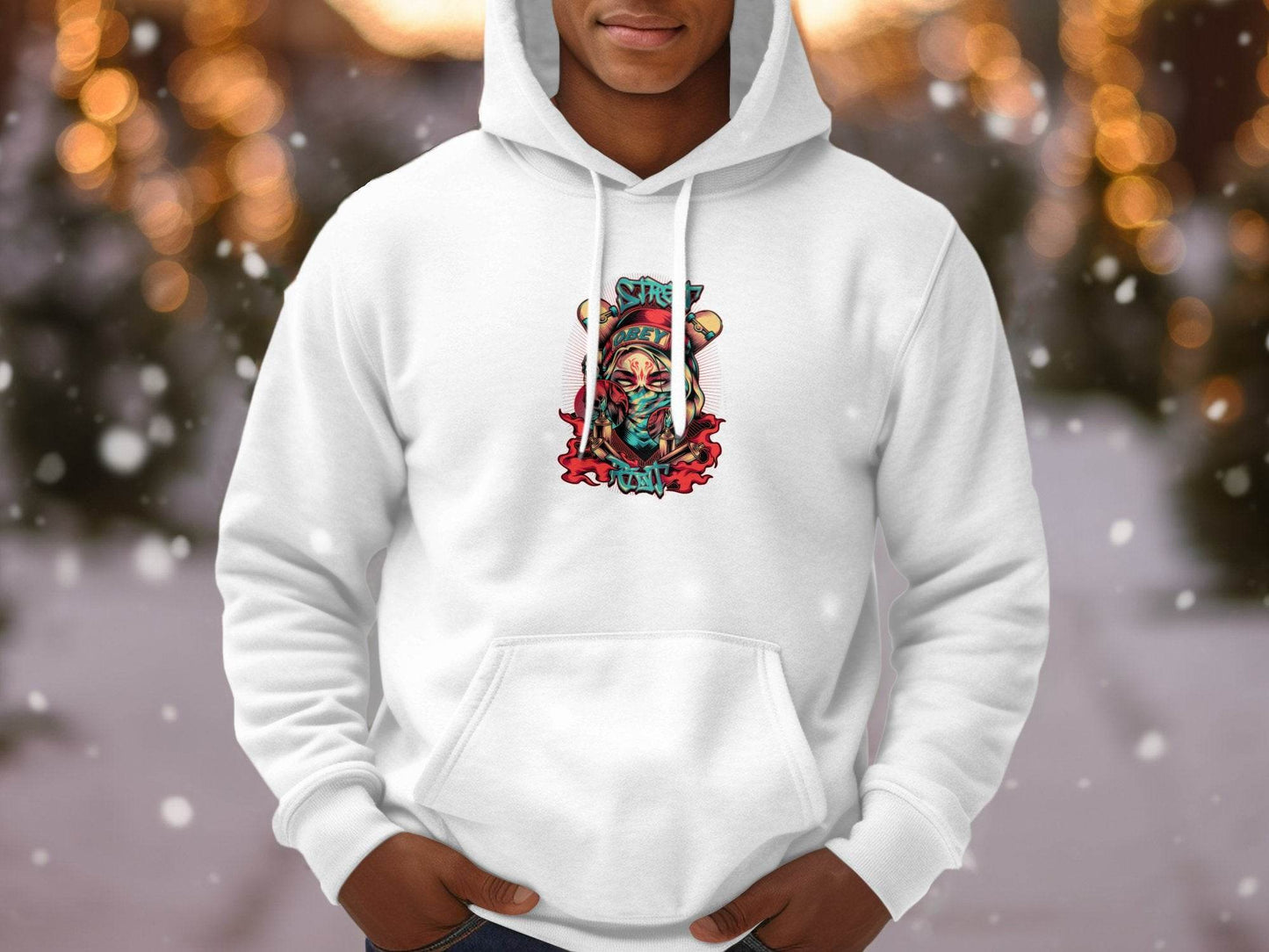 Street Art Graffiti Obey Slogan With Skulls Hoodie - Design & Vybe