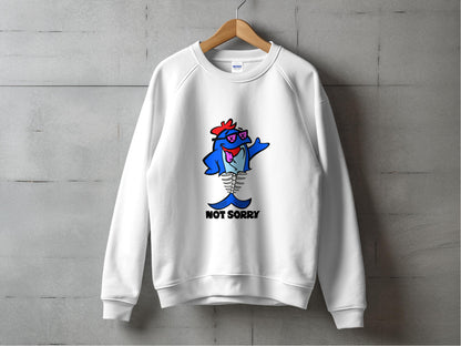 Not Sorry Cartoon Shark Sweatshirt product type
