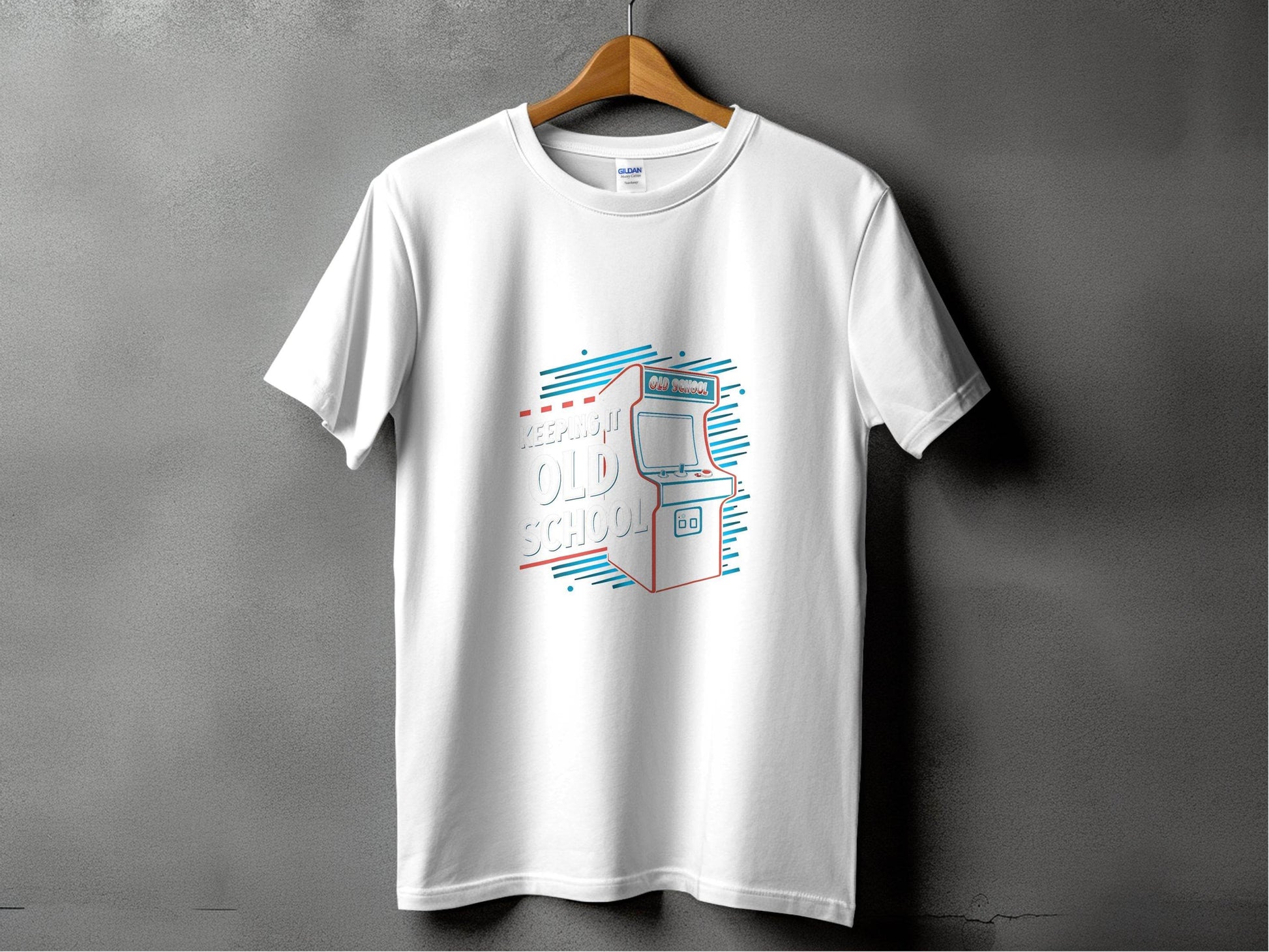 Keeping It Old School Vintage Arcade Game Machine T-Shirt - Design & Vybe