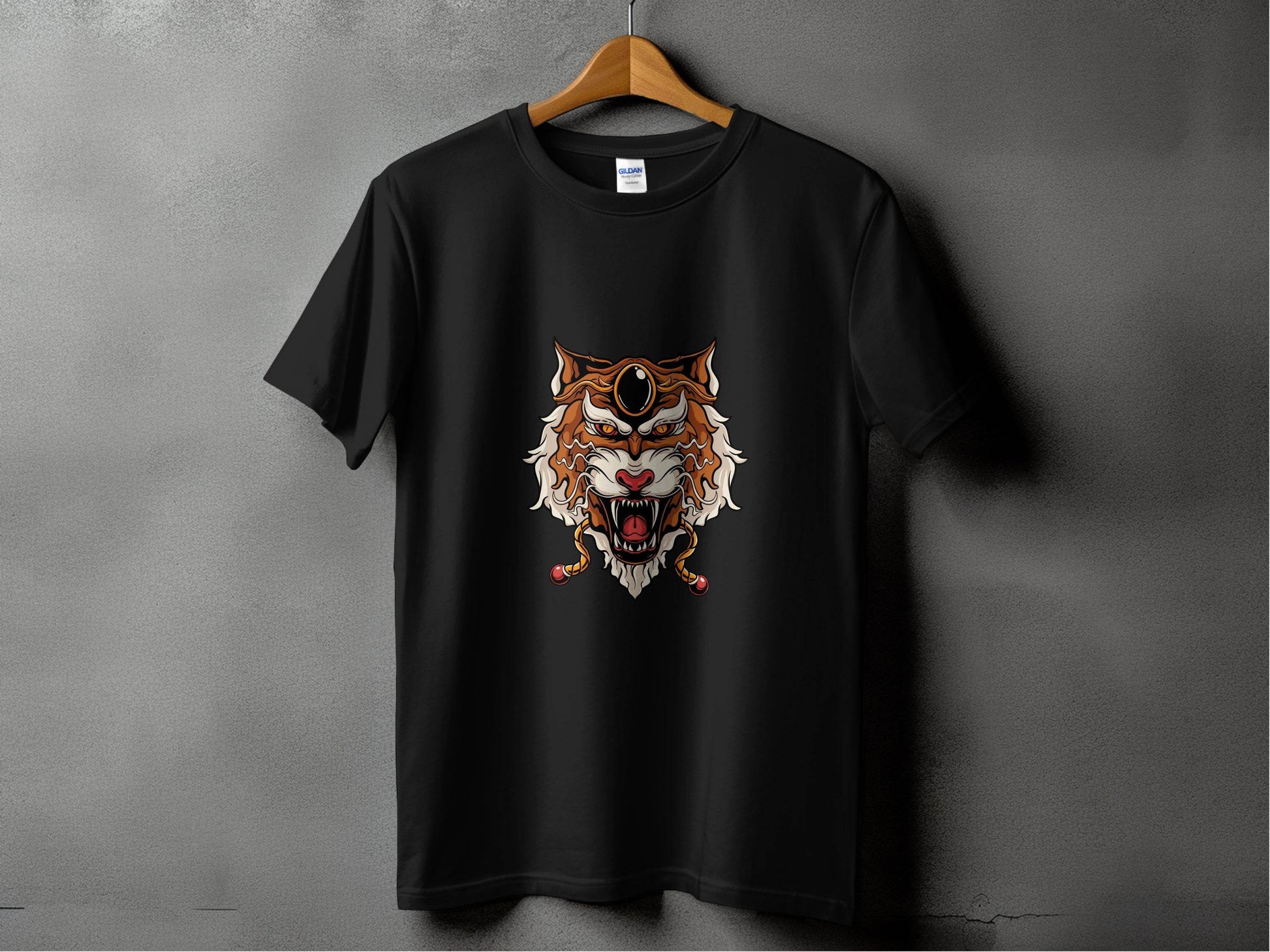 Mystical Tiger with Third Eye Illustration for You T-Shirt - Design & Vybe