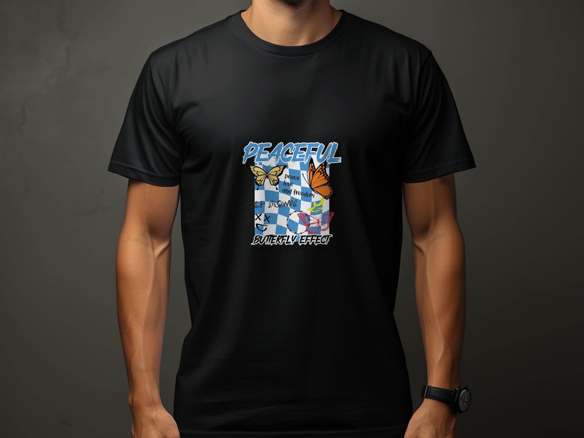 Peaceful Butterfly Effect Design T-Shirt - Design & Vybe