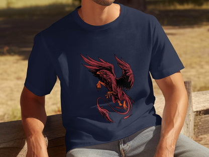 Fierce Mythical Creature Art Design Printed T-Shirt - Design & Vybe