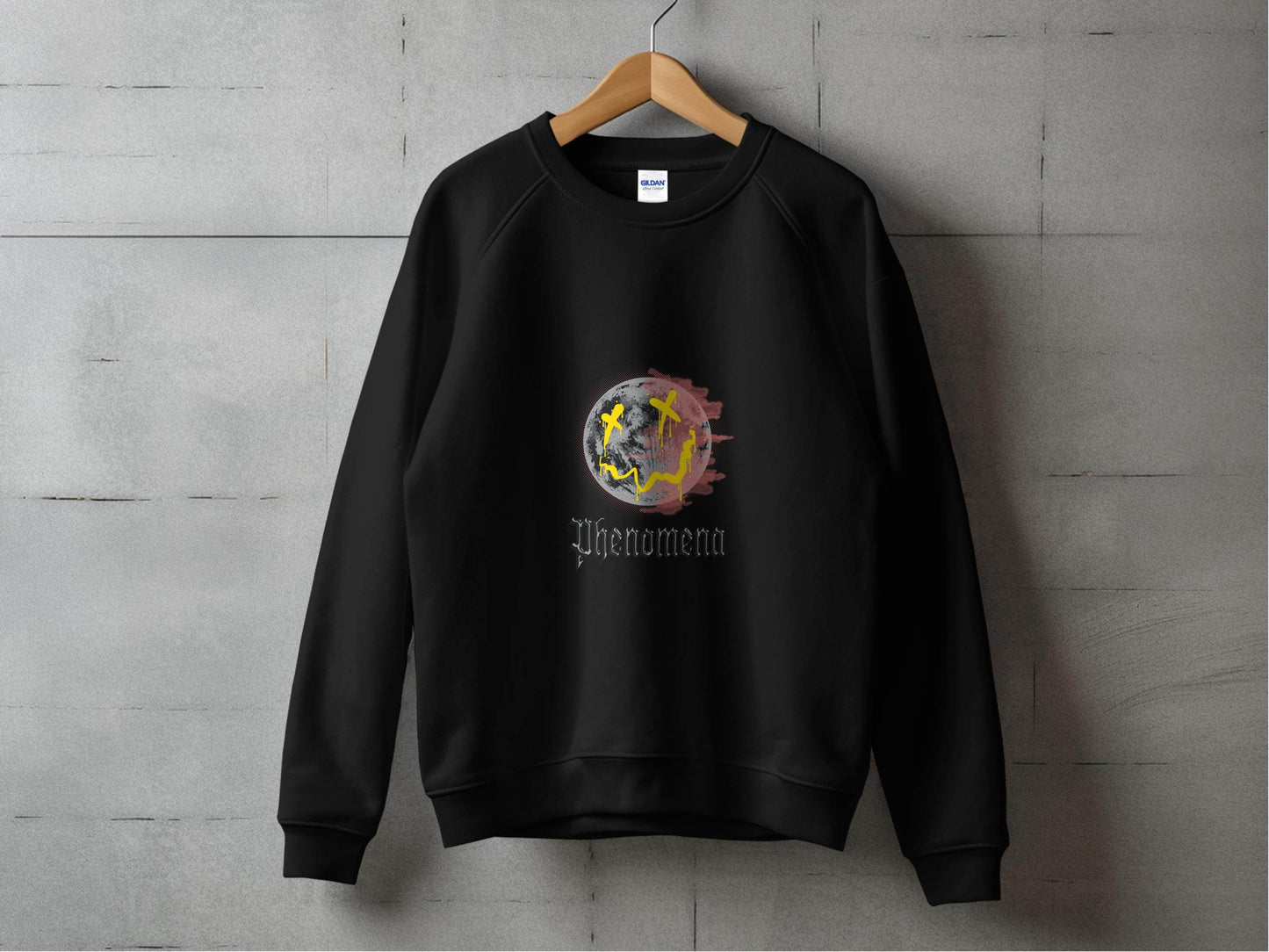 Phenomena Gothic Grunge Smile Face Design Style Sweater - Design & Vybe