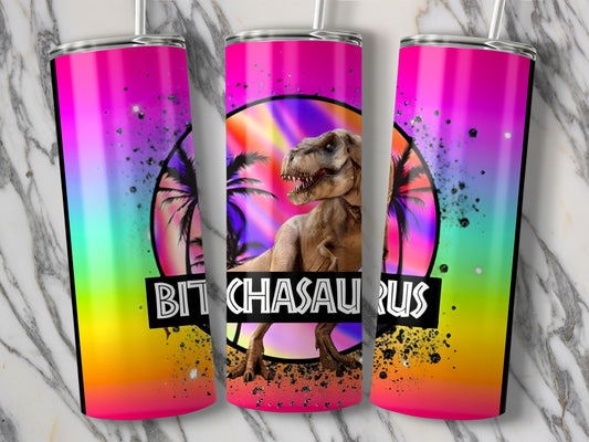 Bitchasaurus Rainbow Tumbler Explosive Design product type