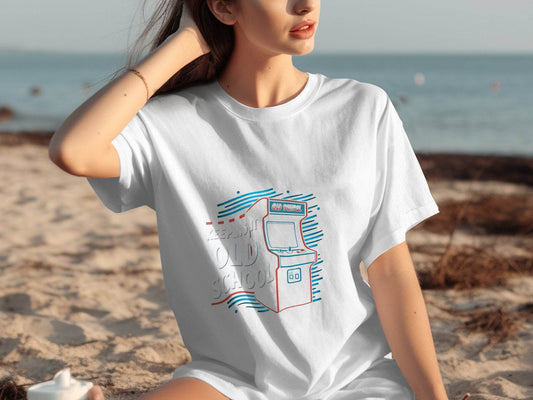 Keeping It Old School Vintage Arcade Game Machine T-Shirt - Design & Vybe
