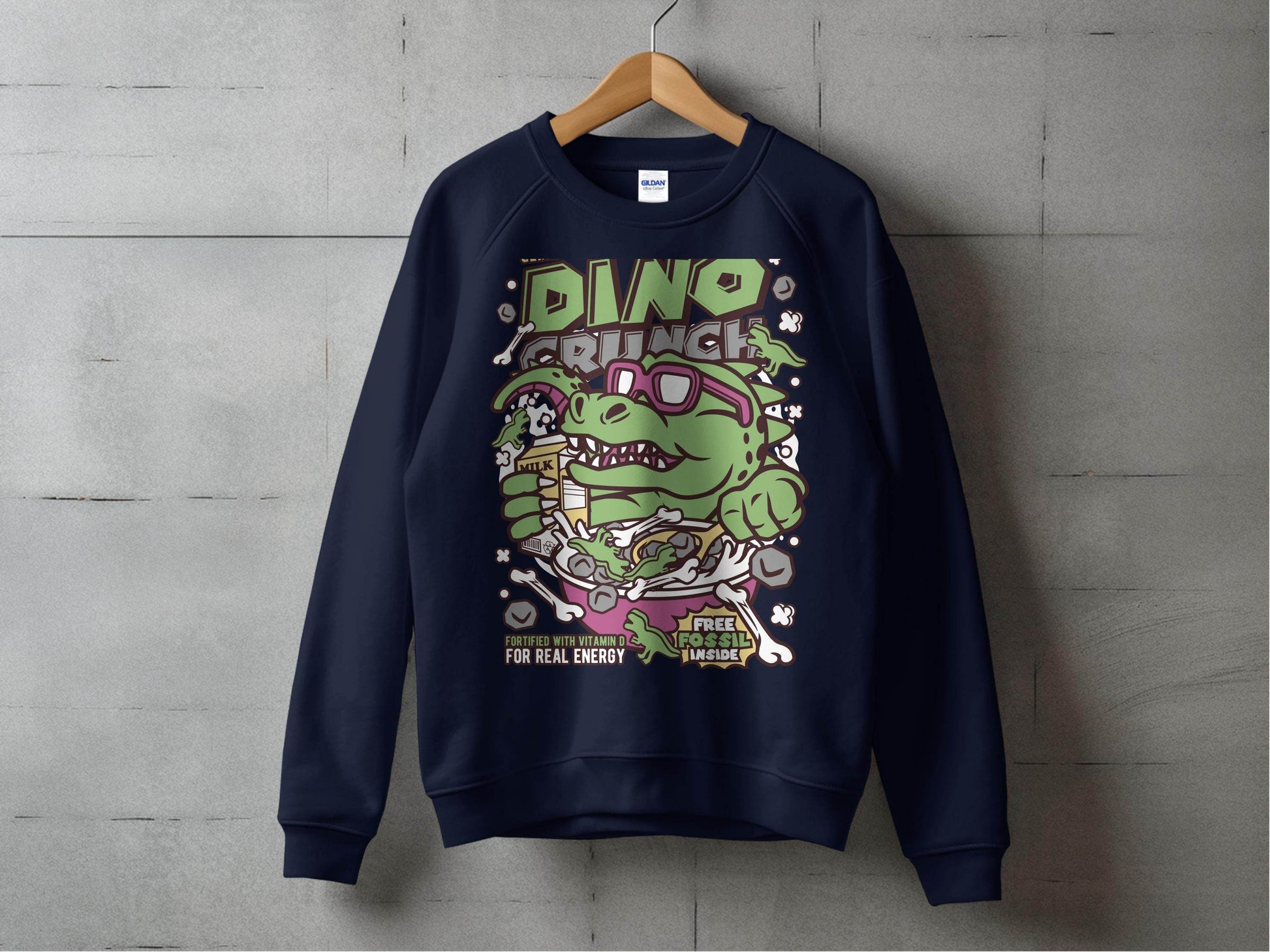 Dinosaur Cereal Crunch Tee for Fun Sweater - Design & Vybe