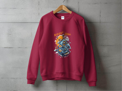 Boost Your Skill Cartoon Bear Design Hoodie - Design & Vybe