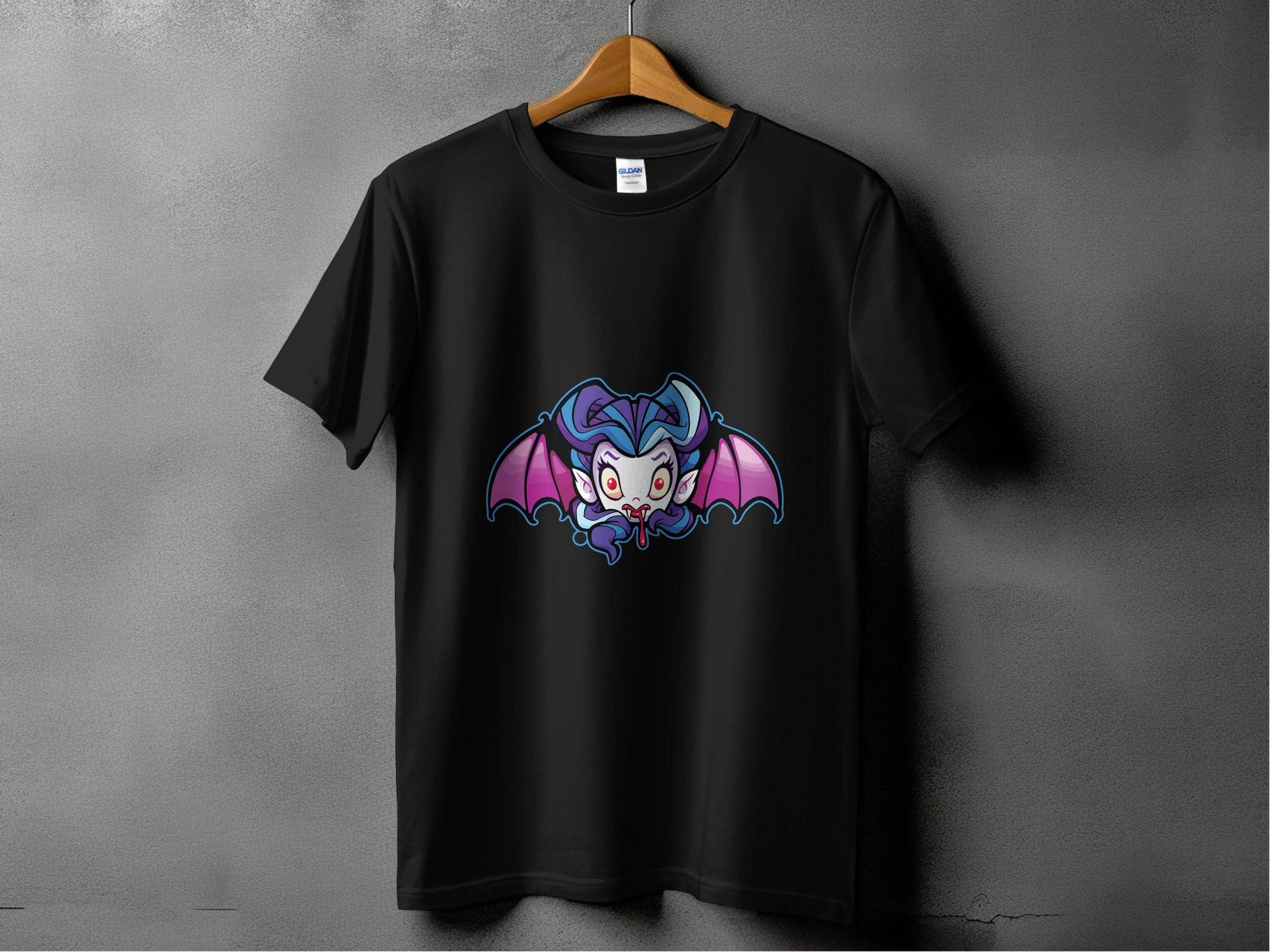 Cute Cartoon Vampire with Wings Graphic T-Shirt - Design & Vybe
