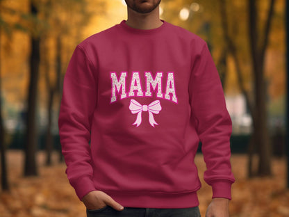 Floral Mama With Bow Graphic Design For Moms Sweater - Design & Vybe