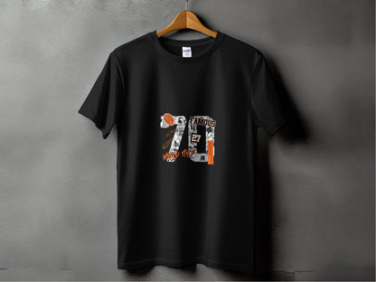 Retro Newspaper Famous 70 World Style Number 27 T-Shirt - Design & Vybe