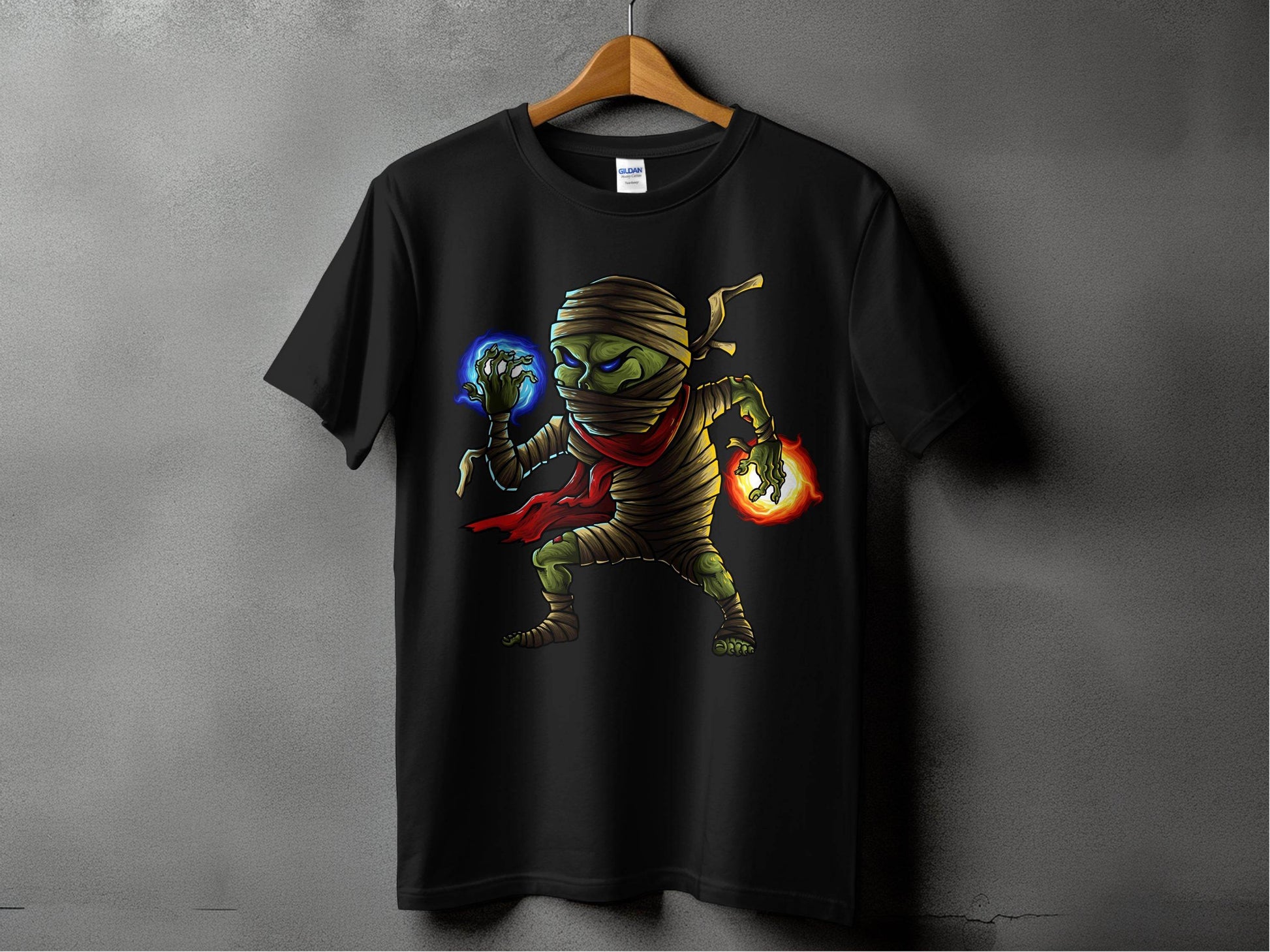 Elemental Mummy Character Design Graphic T-Shirt - Design & Vybe