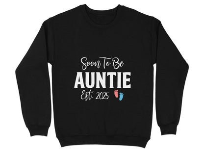 Soon To Be Auntie Est 2025 Design New Auntie Sweater - Design & Vybe
