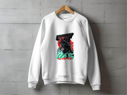 Enjoy Life Godzilla Monster King Of The Monsters Hoodie - Design & Vybe