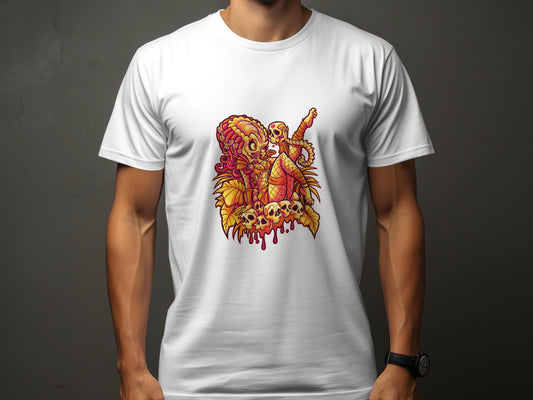 Bold and Artistic Skull Octopus Print T-shirt product type