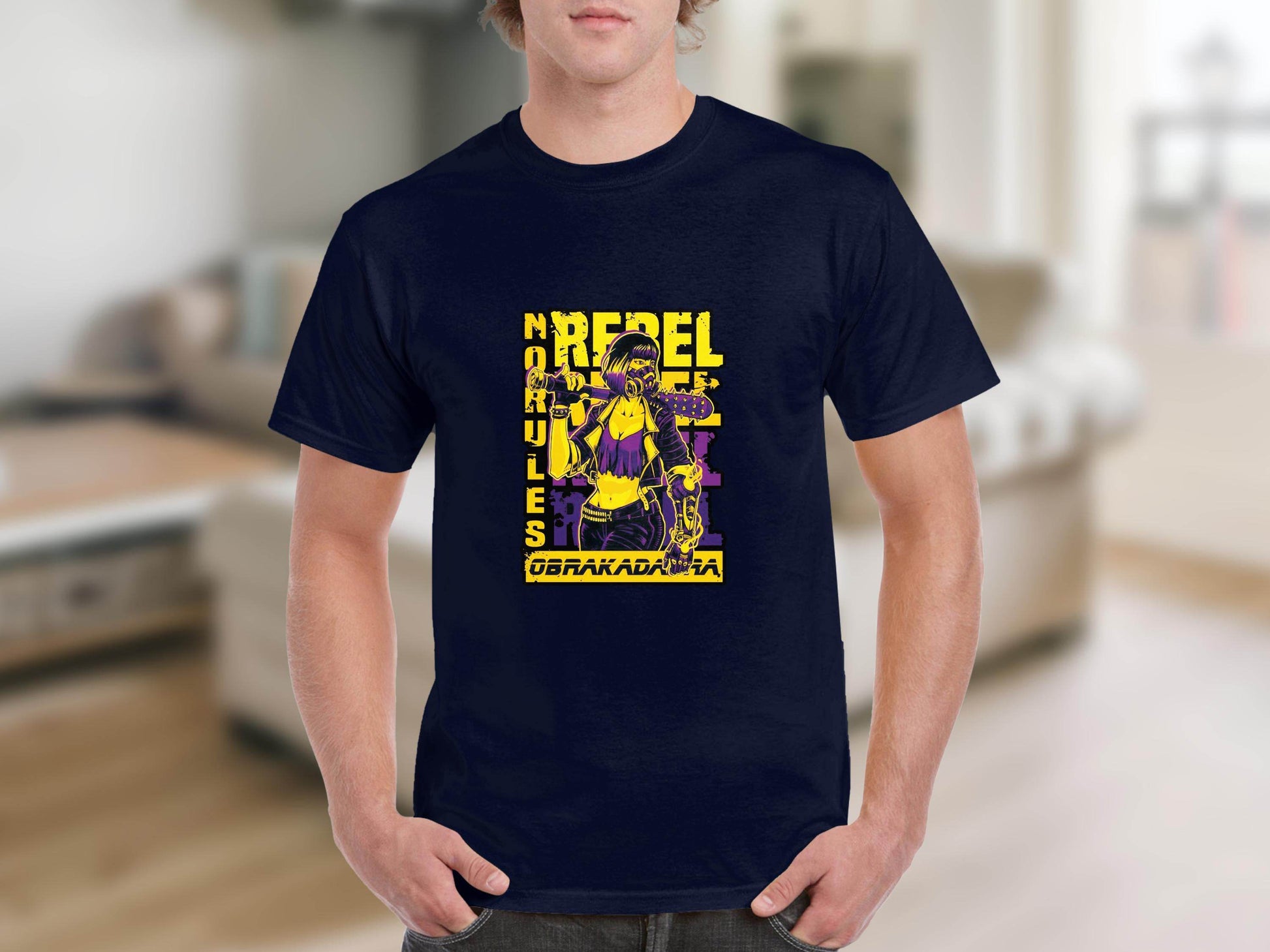 No Rules Rebel Image Graphic For Obrakada T-Shirt - Design & Vybe