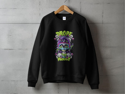 Drop Dead Hero Black Graphic Sweatshirt product type