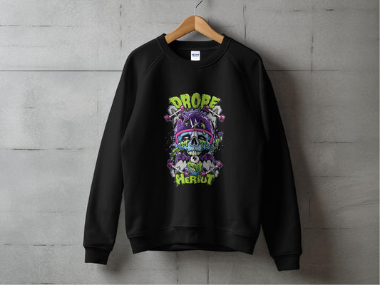 Drop Dead Hero Black Graphic Sweatshirt product type