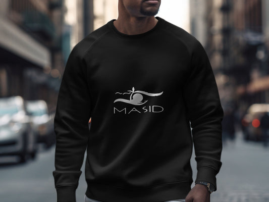 Stylish Black Masid Logo Sweatshirt Product