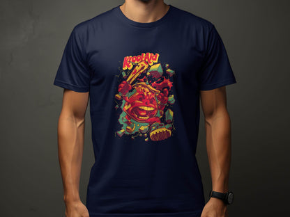 Kool-Aid Man Smashing Through Wall Graphic Design T-Shirt - Design & Vybe